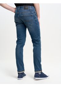 Big-Star - Spodnie jeans męskie bardzo dopasowane Nader 495. Stan: obniżony. Kolor: niebieski. Styl: klasyczny, elegancki, sportowy