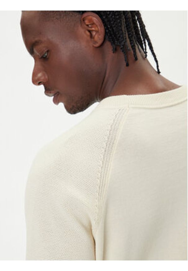 BOSS Sweter K_Zone CN 50541938 Beżowy Regular Fit. Kolor: beżowy. Materiał: bawełna, syntetyk