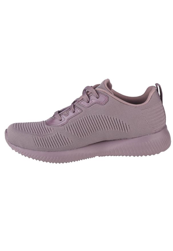 skechers - Buty do chodzenia damskie Skechers Bobs Squad. Zapięcie: sznurówki. Kolor: szary. Materiał: materiał, syntetyk, tkanina. Szerokość cholewki: normalna. Sport: turystyka piesza