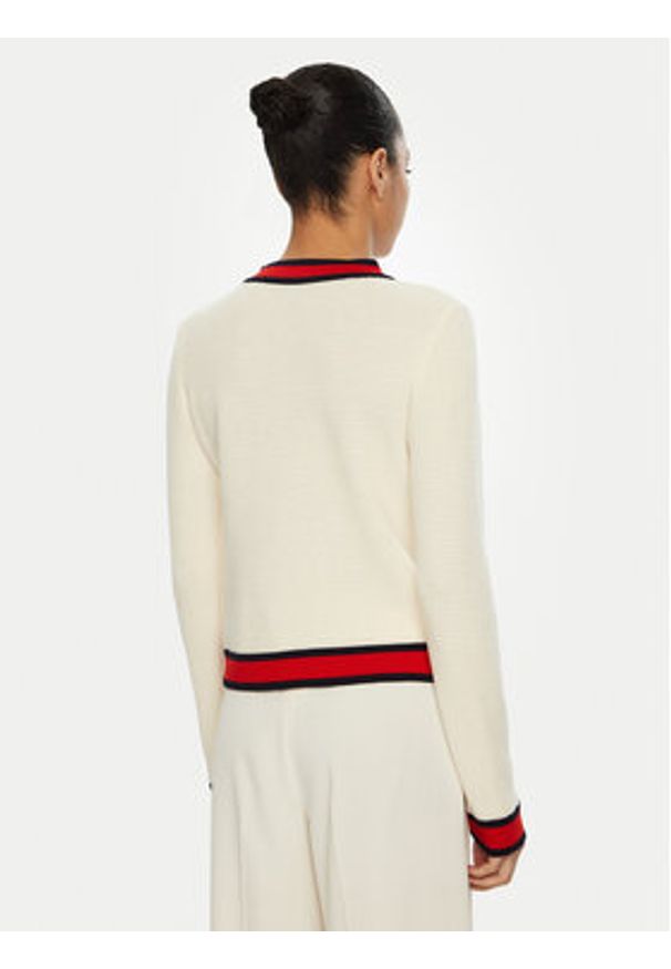 Luisa Spagnoli Kardigan Mangora 58591 Beżowy Regular Fit. Kolor: beżowy. Materiał: wełna