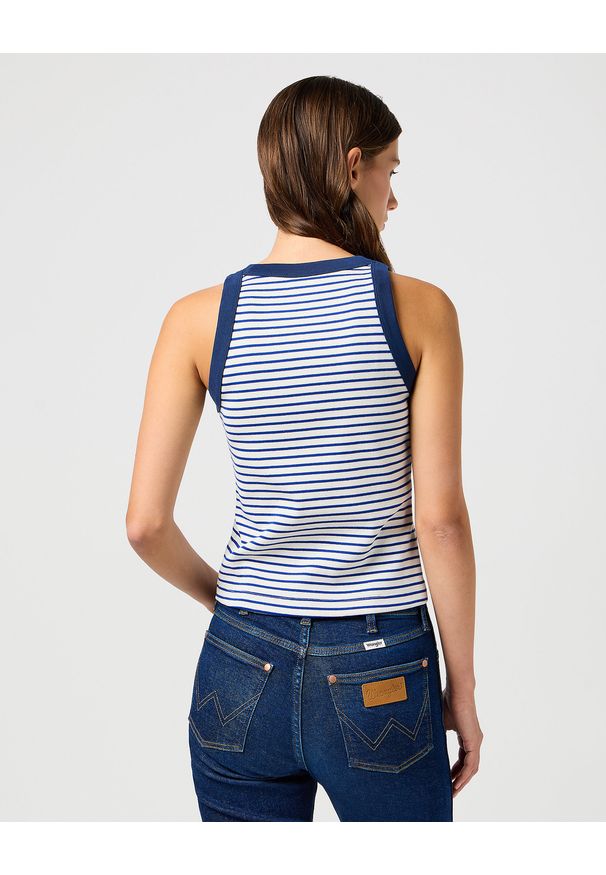 Wrangler - DAMSKA KOSZULKA WRANGLER RINGER TANK MAZARINE BLUE 112362567