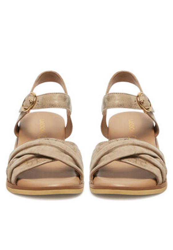 Lasocki Sandały WB-MARLENA-06 Beżowy. Kolor: beżowy. Materiał: zamsz, skóra