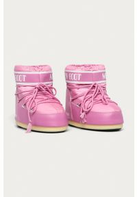 Moon Boot - Śniegowce Classic Low 140934.M.B.CLASSIC-PINK. Nosek buta: okrągły. Zapięcie: sznurówki. Kolor: różowy #4