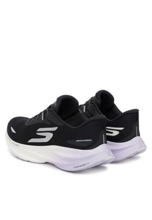 skechers - Skechers Buty do biegania Aero Spark 172200/BKPR Czarny. Kolor: czarny. Materiał: materiał