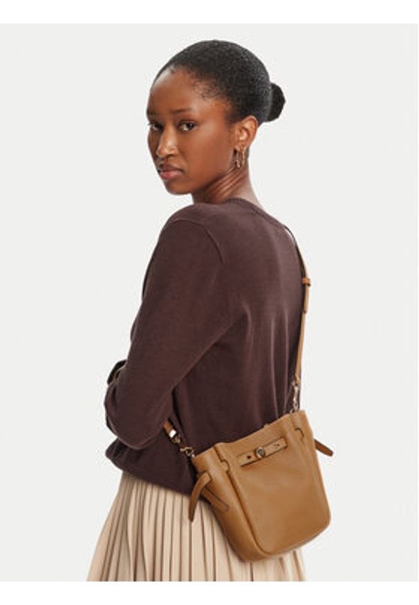 Tory Burch Torebka Romy Small 171002 Brązowy. Kolor: brązowy. Materiał: skórzane
