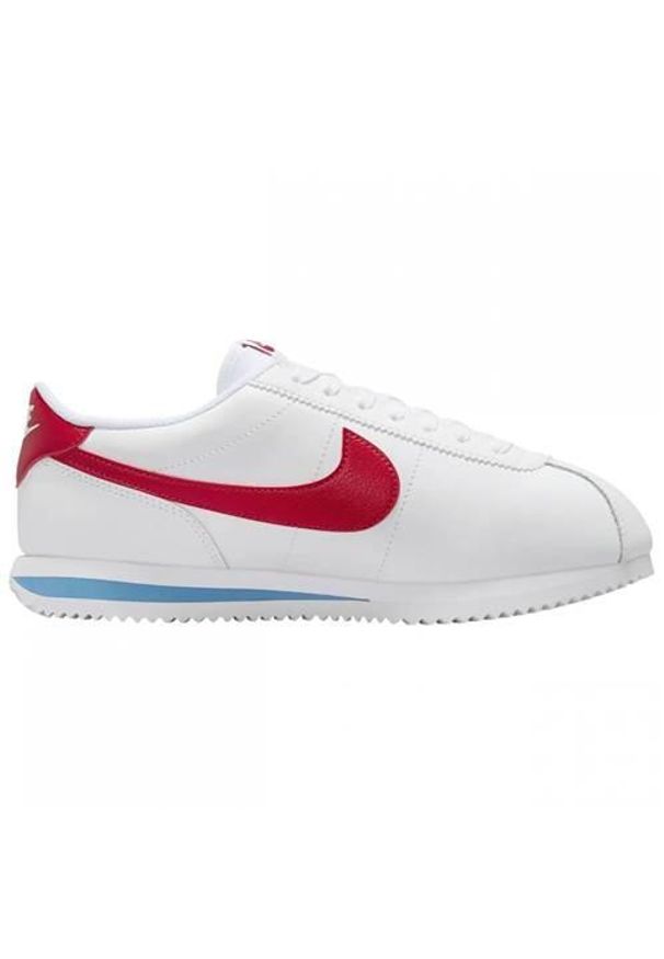 Buty do chodzenia damskie Nike Cortez. Zapięcie: sznurówki. Kolor: biały. Materiał: materiał. Szerokość cholewki: normalna. Model: Nike Cortez. Sport: turystyka piesza