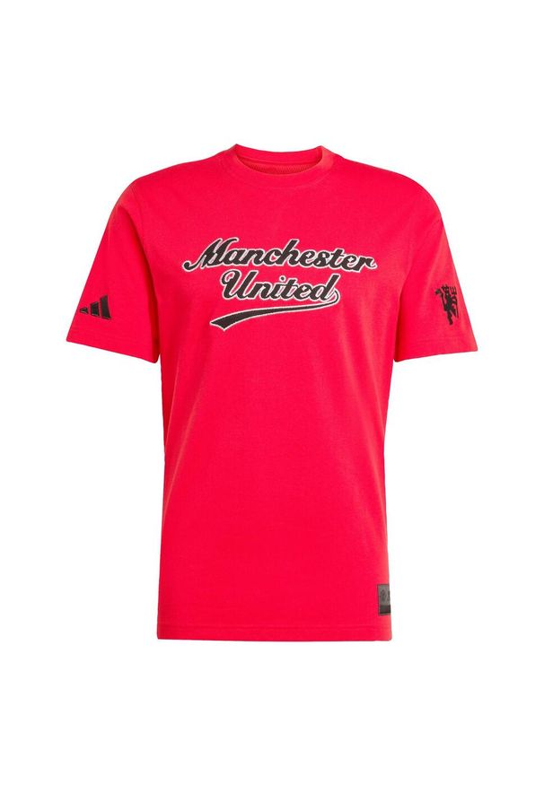 Adidas - Koszulka Manchester United US Pack. Kolor: czerwony. Sport: piłka nożna