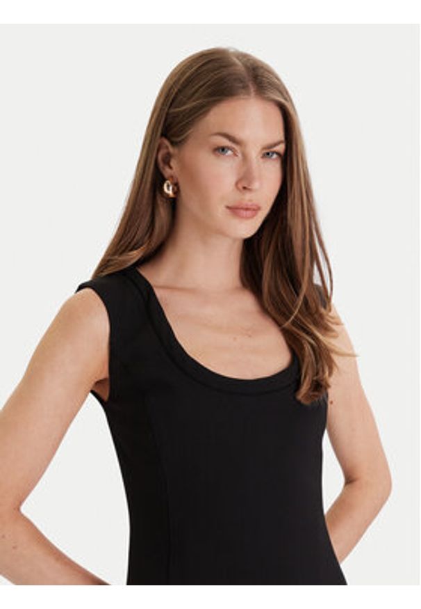 SIMONA CORSELLINI - Simona Corsellini Sukienka koktajlowa A25CPAB01201 Czarny Slim Fit. Kolor: czarny. Materiał: syntetyk. Styl: wizytowy