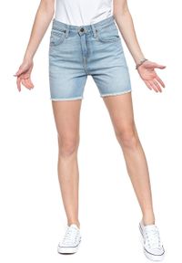 Lee - DAMSKIE SPODENKI LEE BOYFRIEND SHORT L37NLJIR 112108087. Materiał: jeans