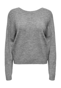only - ONLY Sweter Manifesta 15329229 Szary Regular Fit. Kolor: szary. Materiał: syntetyk