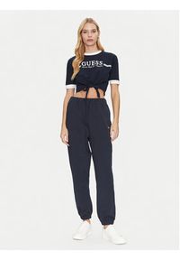 Guess T-Shirt V5GI05 I3Z14 Granatowy Regular Fit. Kolor: niebieski. Materiał: bawełna #4