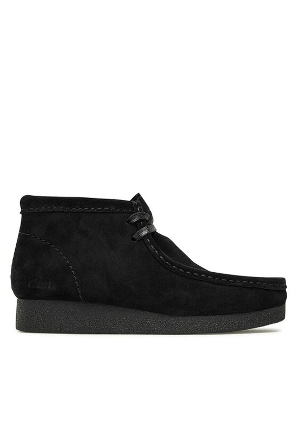 Clarks Botki WallabeeEvoBt 261747434 Czarny. Kolor: czarny. Materiał: zamsz, skóra