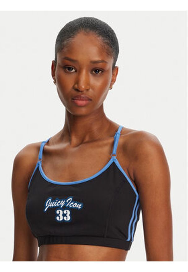 Juicy Couture Biustonosz top JCSNS125404 Czarny. Kolor: czarny. Materiał: bawełna