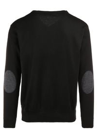 Born2be - Czarny Sweter Melyse. Typ kołnierza: dekolt w kształcie V. Kolor: czarny. Materiał: jeans. Wzór: aplikacja. Styl: klasyczny #7