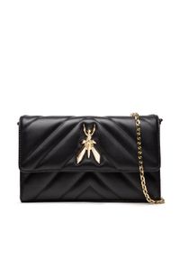Patrizia Pepe Torebka CB9798/L004-K103 Czarny. Kolor: czarny. Materiał: skórzane