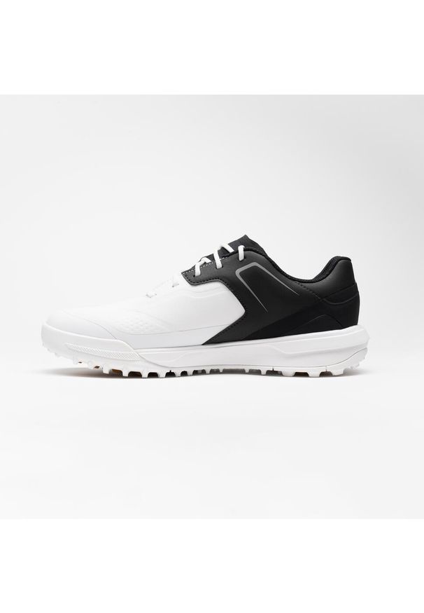 INESIS - Buty do golfa męskie Inesis MW500 wodoodporne. Kolor: pomarańczowy, wielokolorowy, szary, brązowy, biały. Materiał: materiał, kauczuk. Sport: golf