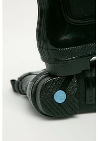 Hunter - Kalosze. Nosek buta: okrągły. Kolor: czarny. Materiał: syntetyk, materiał, guma. Szerokość cholewki: normalna. Wzór: gładki #4