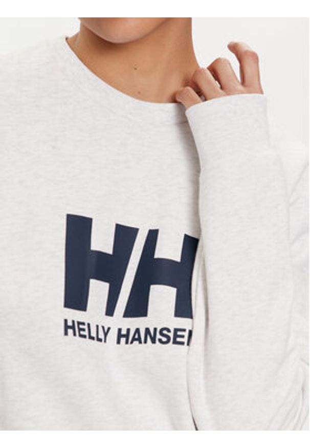 Helly Hansen Bluza Logo 2.0 34462 Biały Regular Fit. Kolor: biały. Materiał: bawełna
