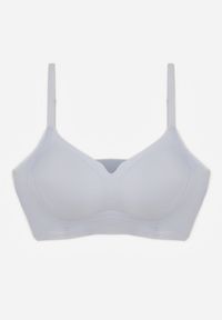 Renee - Niebieski Elastyczny Biustonosz Bezszwowy Bez Fiszbin Edaelia. Kolor: niebieski. Materiał: jeans #1