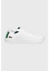 Lacoste tenisówki LA PIQUEE NU 0722 1 kolor biały. Nosek buta: okrągły. Zapięcie: sznurówki. Kolor: biały. Materiał: guma