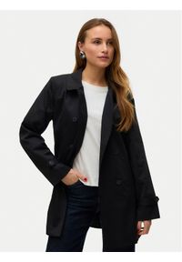Vero Moda Trencz Chelsea 10329343 Czarny Regular Fit. Kolor: czarny. Materiał: syntetyk #1