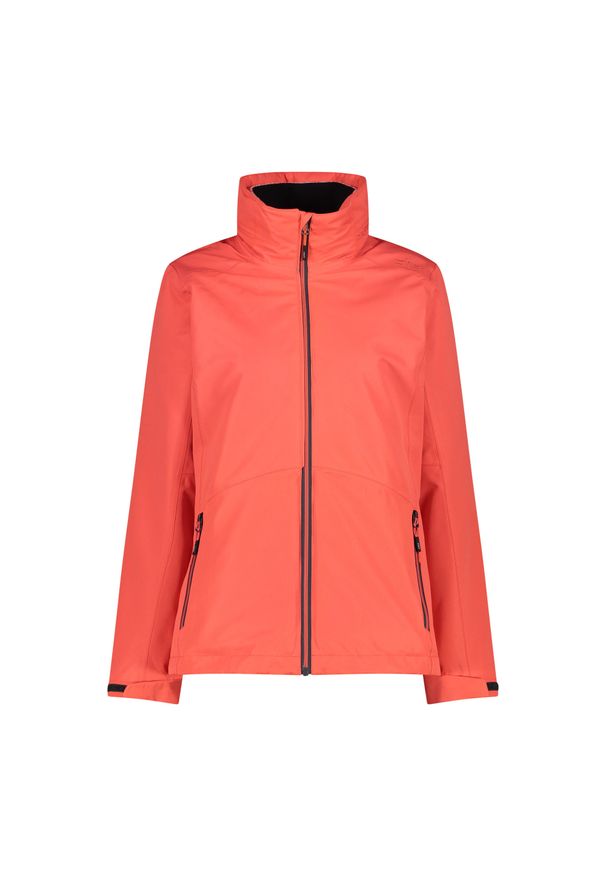 Kurtka damska turystyczna CMP 32Z1436D. Kolor: czarny, pomarańczowy, czerwony, wielokolorowy. Sport: turystyka piesza