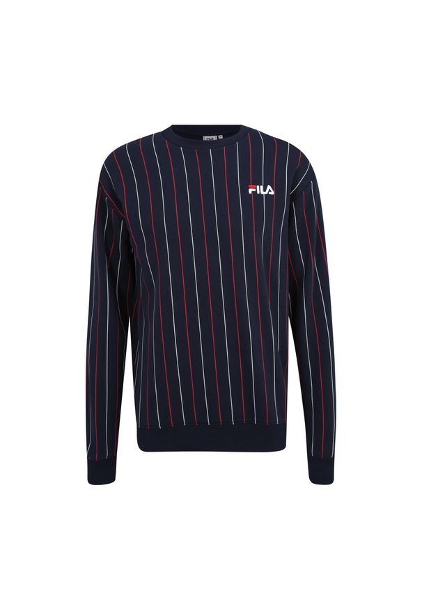 Fila - Bluza męska FILA Lobito Pinstriped Crew. Kolor: czarny