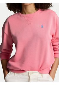 Polo Ralph Lauren Bluza 211935582002 Różowy Regular Fit. Typ kołnierza: polo. Kolor: różowy. Materiał: bawełna #4