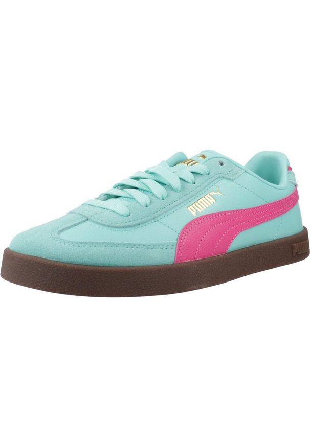 Tenisówki Puma Model Club Ii Era Jr Kolor Zielony. Kolor: różowy. Materiał: skóra, tkanina