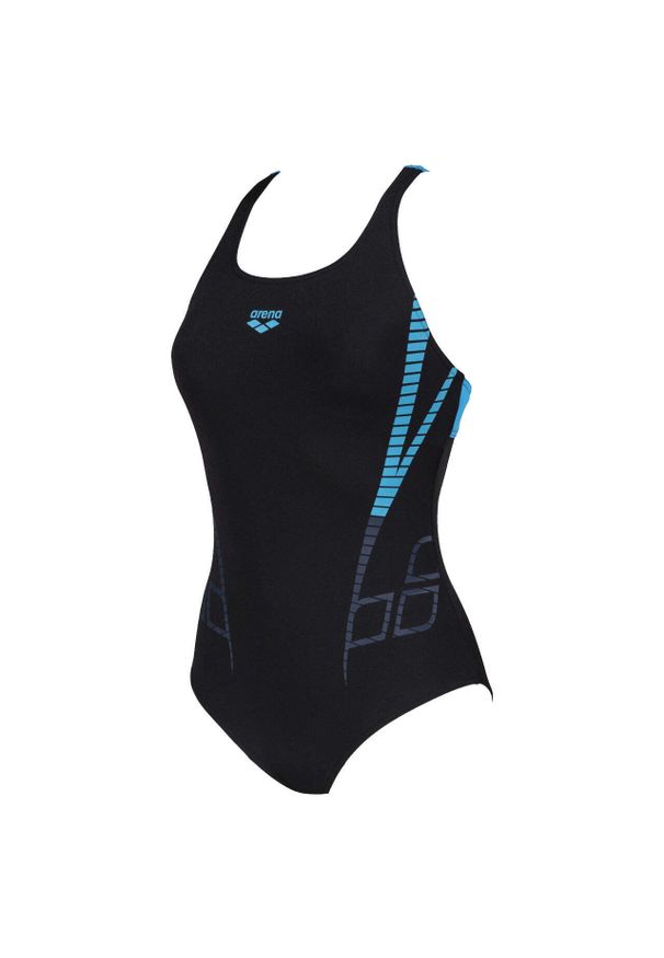 Damski kostium kąpielowy 1-częściowy Arena Shiner Pro Back One Piece. Kolor: czarny