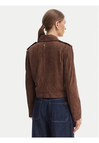 Armani Exchange Kurtka skórzana XW001924 AF21549 U6136 Brązowy Regular Fit. Kolor: brązowy. Materiał: skóra #5
