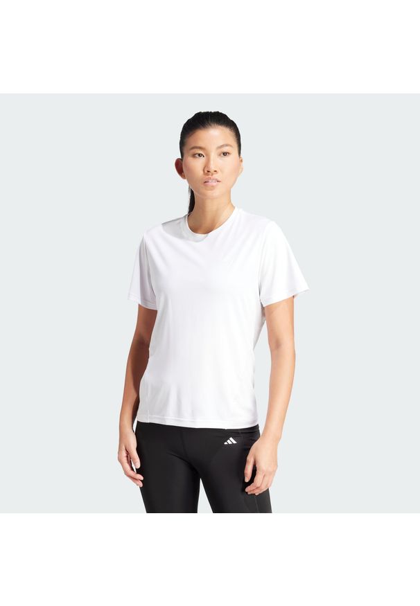 Adidas - Koszulka Designed for Training. Kolor: biały. Materiał: materiał. Sport: fitness