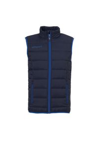 UHLSPORT - Kurtka puchowa bez rękawów Uhlsport Essential Ultra Lite Down. Kolor: niebieski. Materiał: puch. Długość rękawa: bez rękawów. Styl: wakacyjny #1