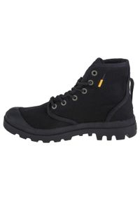 Buty do chodzenia męskie Palladium Pampa HI Htg Supply. Wysokość cholewki: za kostkę. Zapięcie: sznurówki. Kolor: czarny. Materiał: guma, materiał, syntetyk. Szerokość cholewki: normalna. Sport: turystyka piesza