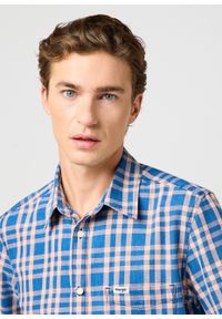Wrangler - MESKA KOSZULA WRANGLER SS 1 PKT SHIRT FLAMINGO INDIGO 112362733 #5