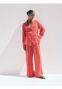 Reserved - Koszula z modalem - czerwony. Kolor: czerwony #1