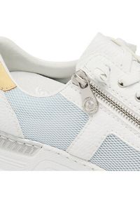 Rieker Sneakersy N4359-90 Biały. Kolor: biały. Materiał: skóra #6