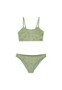 Roxy - Dwuczęściowy zestaw kąpielowy dla Dziewczynki BEACH CHECK Zielony. Kolor: zielony. Materiał: elastan, poliester, materiał