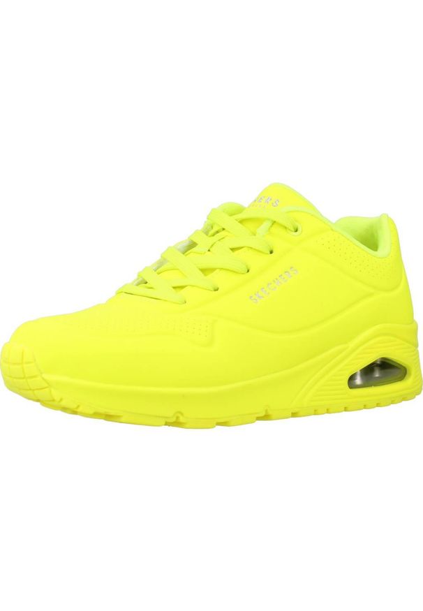 skechers - Buty do chodzenia damskie Skechers Night Shades. Zapięcie: sznurówki. Kolor: wielokolorowy, żółty. Materiał: materiał, syntetyk, tkanina. Szerokość cholewki: normalna. Sport: turystyka piesza