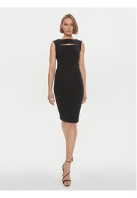 Calvin Klein Sukienka koktajlowa K20K207035 Czarny Slim Fit. Kolor: czarny. Materiał: syntetyk. Styl: wizytowy