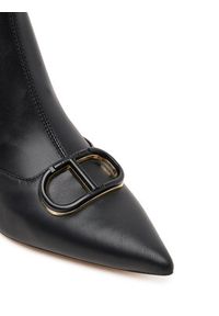 TwinSet - TWINSET Botki 252TCP034 00006 Czarny. Kolor: czarny. Materiał: skóra #6