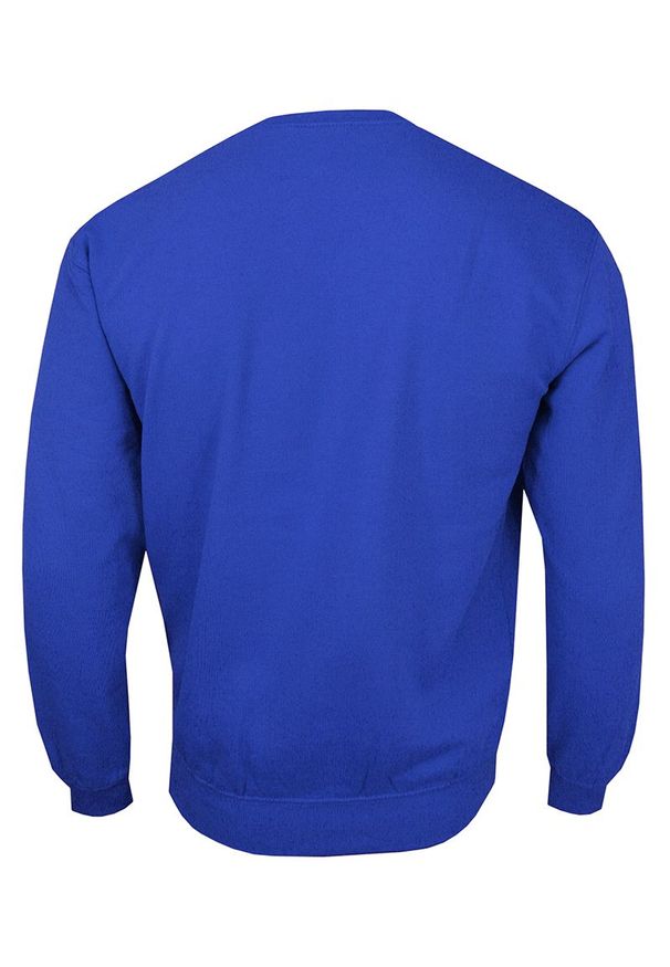 Stedman - Bluza Męska Chabrowa, Niebieska Okrągły Dekolt -STEDMAN- Bez Kaptura. Typ kołnierza: bez kaptura. Kolor: niebieski. Materiał: bawełna, poliester. Wzór: nadruk. Styl: klasyczny
