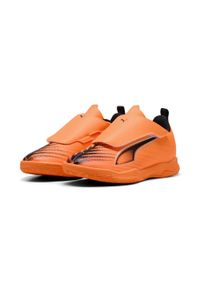 Puma - Dziecięce halowe buty piłkarskie ULTRA 6 PLAY PUMA. Kolor: żółty, wielokolorowy, czarny, czerwony, pomarańczowy. Szerokość cholewki: normalna. Sport: piłka nożna