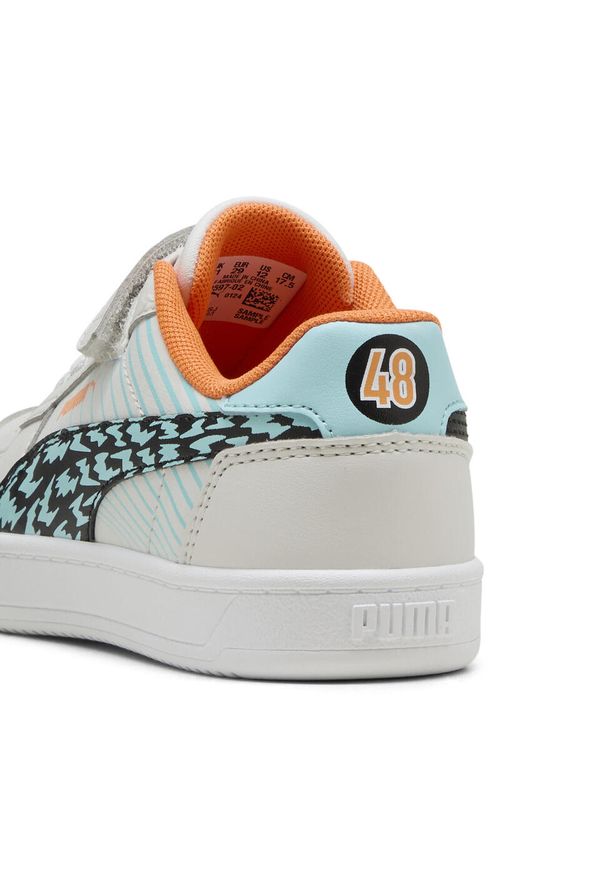 Puma - Dziecięce sneakersy PUMA Caven 2.0 Poised 2 race PUMA. Okazja: na uczelnię. Kolor: szary, niebieski, wielokolorowy. Wzór: nadruk. Sport: joga i pilates