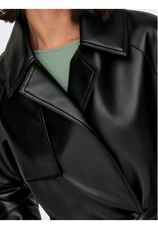 only - ONLY Kurtka z imitacji skóry ONLSOFIA 15322148 Czarny Short Fit. Kolor: czarny. Materiał: skóra, syntetyk