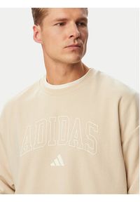 Adidas - adidas Bluza Seasonal Essentials Collegiate French Terry Crew KF4253 Beżowy Regular Fit. Kolor: beżowy. Materiał: syntetyk #2