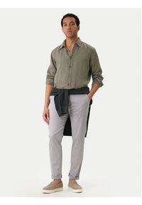 BOSS Koszula Relegant 50567579 Szary Regular Fit. Kolor: szary. Materiał: len #5