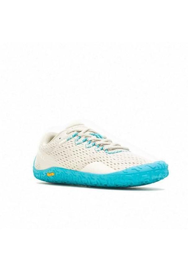 Buty do biegania damskie Merrell Vapor Glove 6. Kolor: biały. Materiał: materiał, syntetyk. Szerokość cholewki: normalna. Sport: bieganie