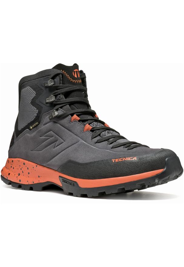 TECNICA - Buty trekkingowe męskie Tecnica Forge Hike Mid Gtx. Wysokość cholewki: za kostkę. Zapięcie: sznurówki. Kolor: szary. Materiał: syntetyk, tkanina, materiał. Szerokość cholewki: normalna. Sport: turystyka piesza