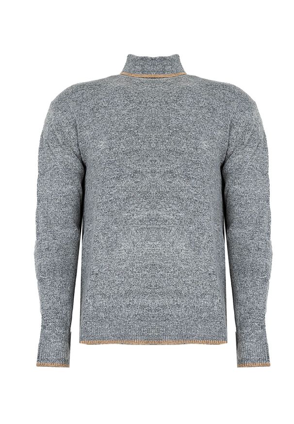 Pepe Jeans Sweter "Mario" | PM702254 | Mario | Mężczyzna | Szary. Okazja: na co dzień. Typ kołnierza: golf. Kolor: szary. Materiał: wełna, akryl, poliester, poliamid, elastan. Styl: casual